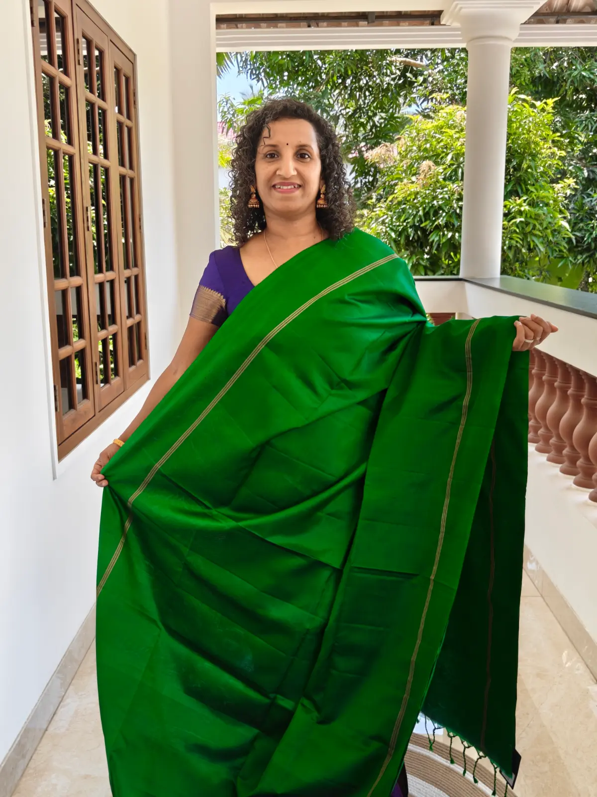 Green Kanchipuram Pure Soft Silk Saree Silkmark Certified Pks004 1
